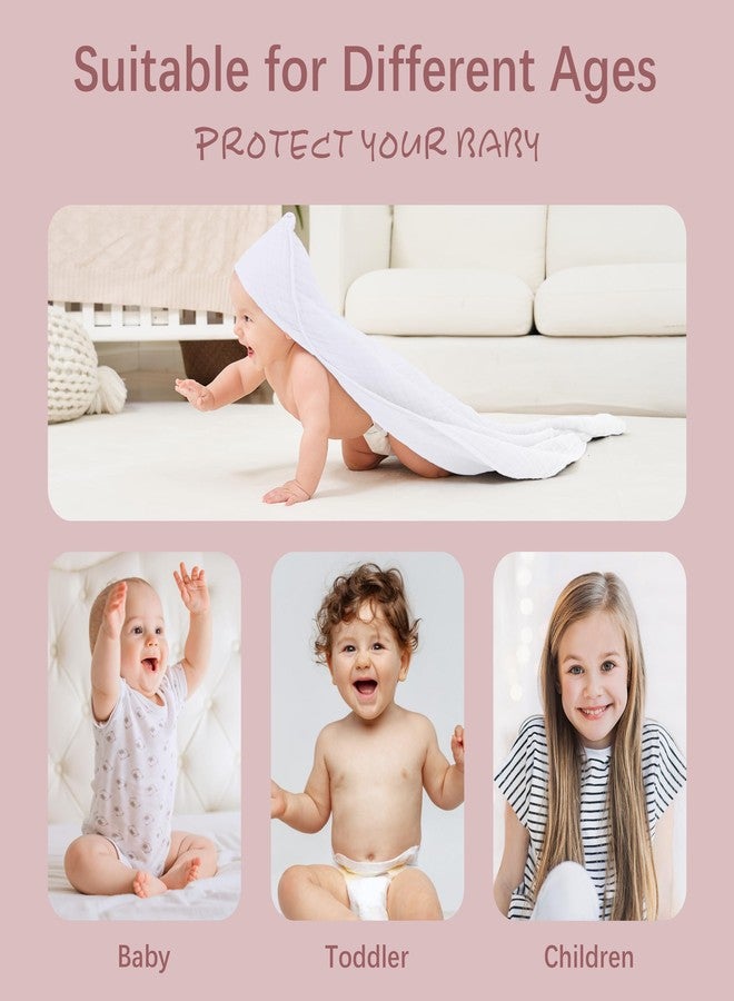 MOON PARK 2 Pack Muslin Hooded Baby Bath Towels for Newborns, Infants, Toddlers - 100% Cotton - Large 32x32Inch Size - Highly Absorbent and Essential, White and Brown - Image 5